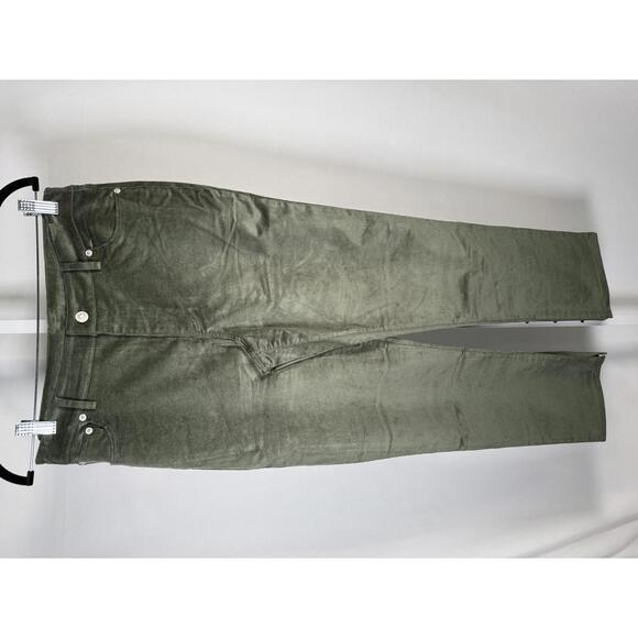 d&co. Heritage Adaptive Olive Green Straight Leg Jeans Size 10 - Picture 2 of 5